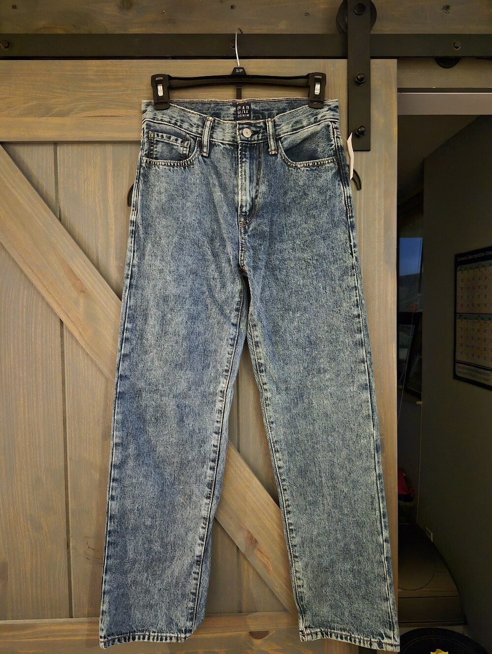 Gap Denim Straight Leg Faded Wash Blue Jeans